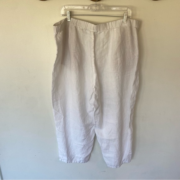 J. Jill love linen white linen cropped ankle pants size XL - Picture 6 of 8